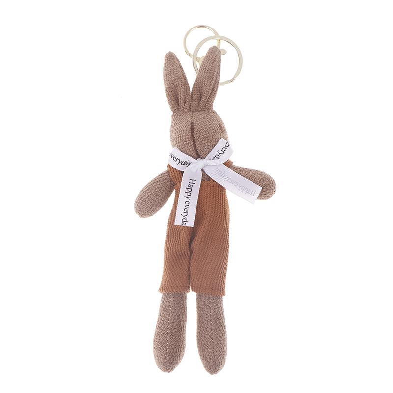 Подвеска с мультяшным брелоком для детей, тканевый брелок в корейском стиле, сумка-подвеска, украшение в виде леди-кролика, брелки для девочек, автомобильные аксессуары