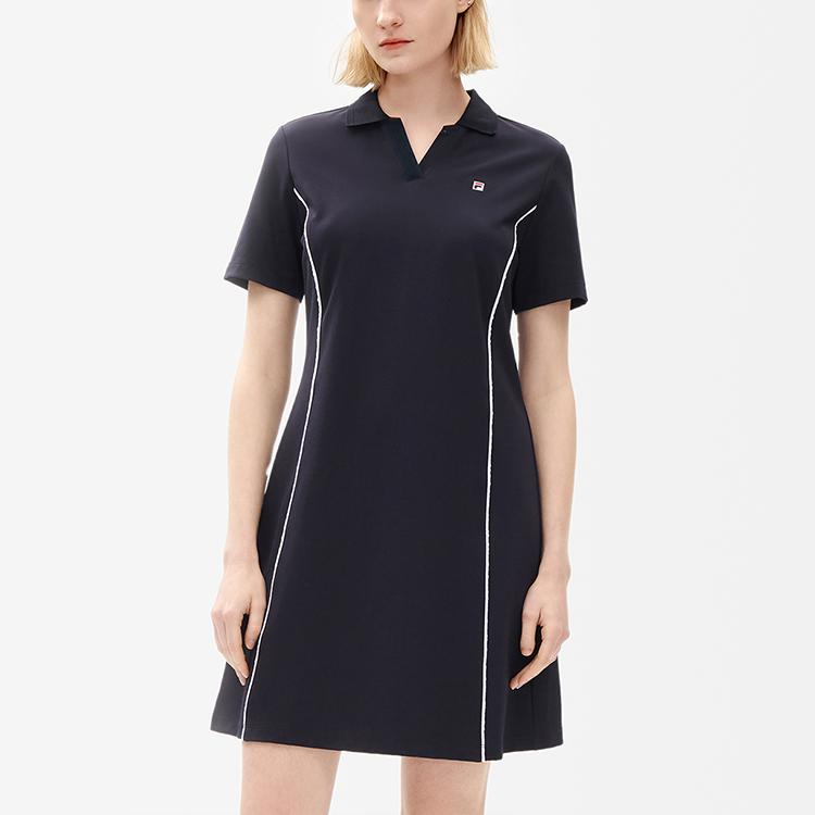 New FILA Short Sleeved Dress Women's Legend Blue F11W231305F-NV