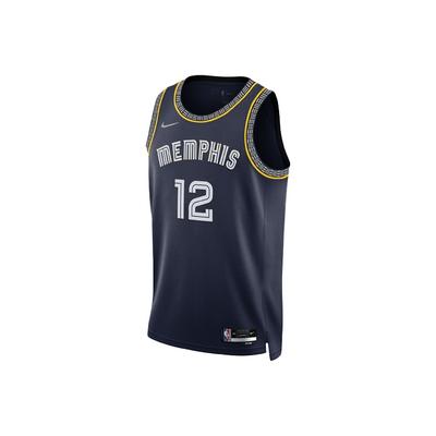 Джерси NBA Memphis Grizzlies Morant City Edition Swingman, темно-синяя мужская уличная одежда DB4033-419