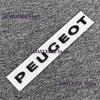 3D ABS Rear Trunk Emblem Badge Number Sticker for Peugeot 206 207 301 307 308 408 508 Car Accessories Comes with Back Glue