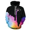 3D Hoodies Women Splatter Colorful Paint Stains 3D Print 2024 New Sweatshirt Streetwear Pullovers Tops Plus Size