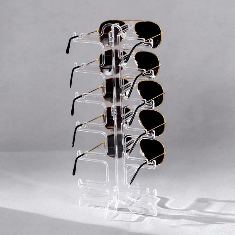 Plastic Sunglasses Show Rack Holders Glasses Shelf Eyeglasses Display Stand Storage Holder Home Organizer Space Saving Shelf