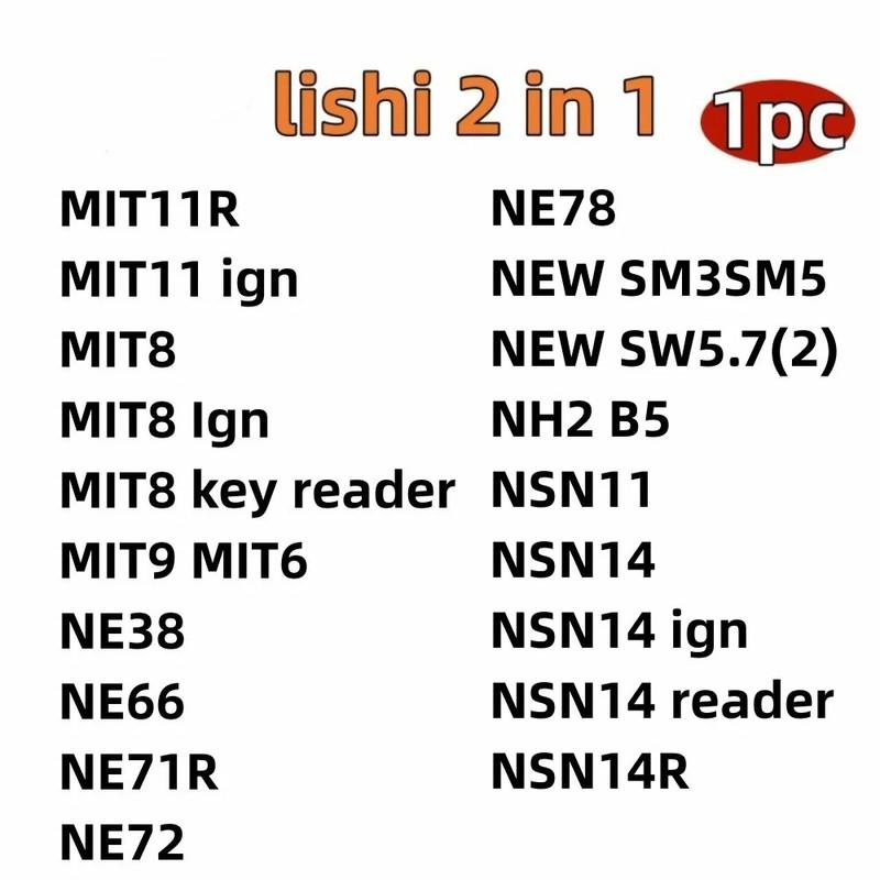 Lishi 2 в 1 инструмент MIT11R MIT11 ign MIT8 MIT9 MIT6 NE38 NE66 NE71R NE72 NE78 NEW SM3SM5 NEW SW5.7(2) NH2 B5 NSN11 NSN14 NSN14R