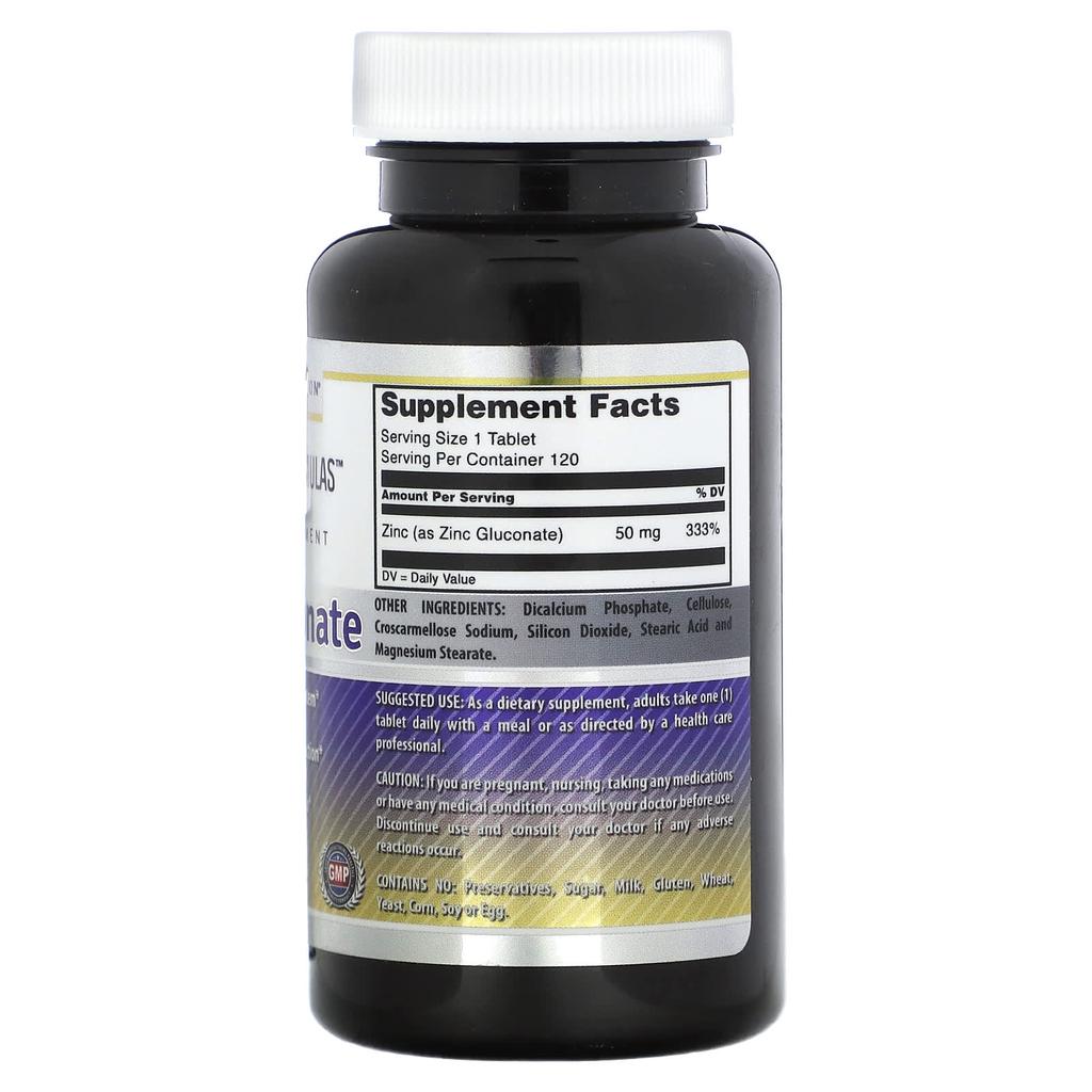 Глюконат цинка, 50 мг, 120 таблеток