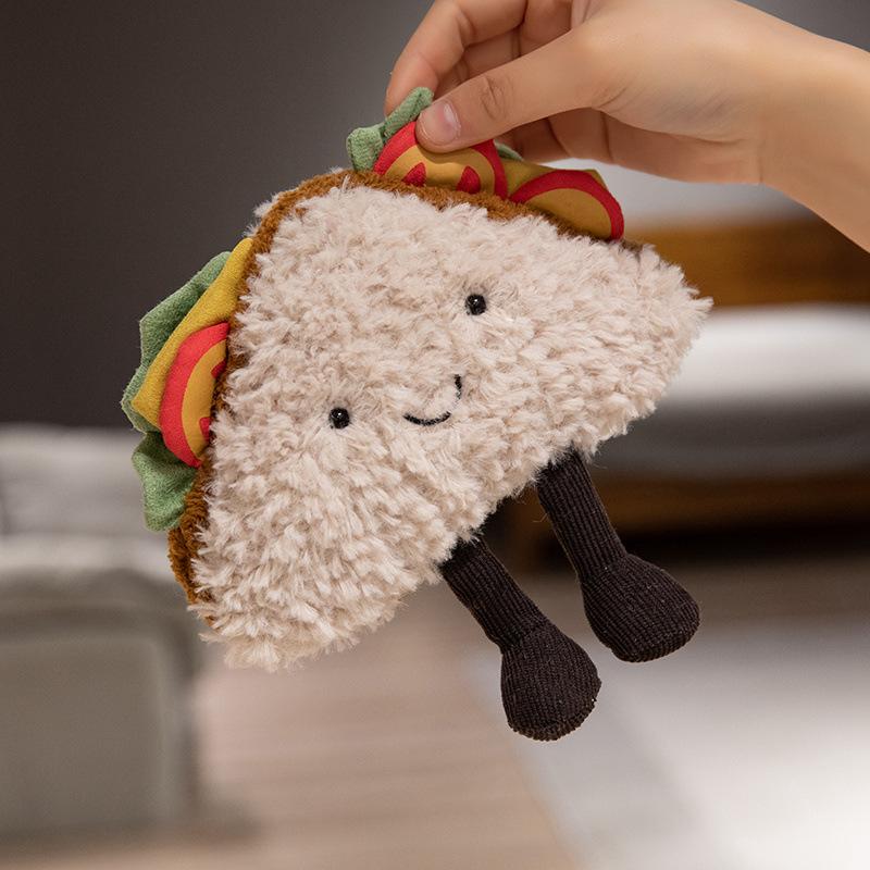 Милая мультяшная плюшевая игрушка-сэндвич, имитация хлеба, подушка-игрушка, кукла, кукла-девочка, тряпичная кукла, подарок на день рождения