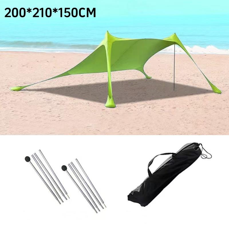 200*210*150 см семейная пляжная палатка пляжная УФ-защита тент для 3-4 человек открытый кемпинг ветрозащитный тент