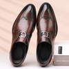 Мужская повседневная кожаная обувь мужская новая ручной работы формальная деловая британская кожаная обувь модная модная мужская обувь