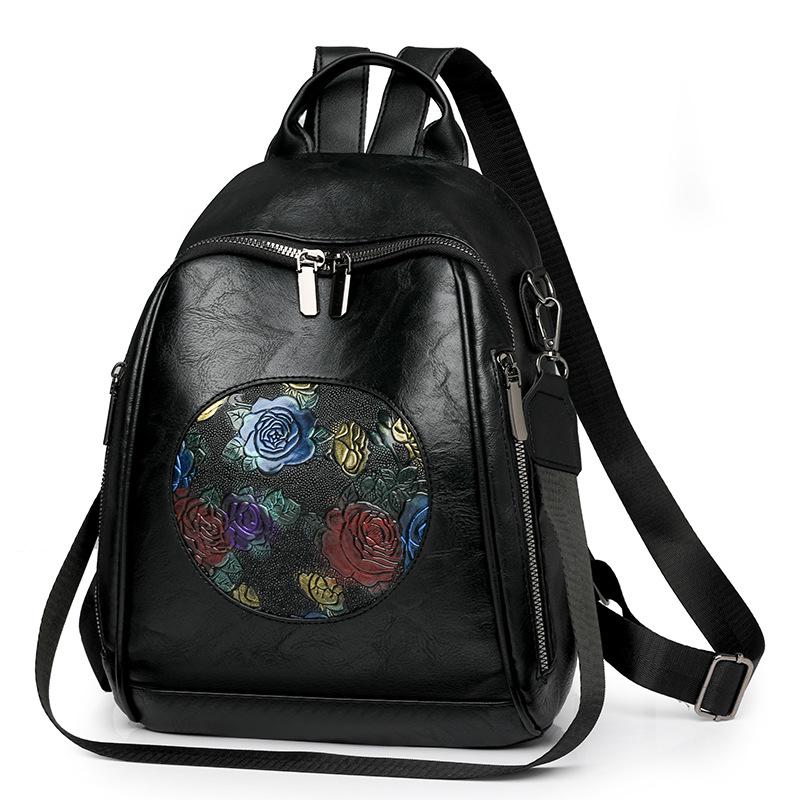 Рюкзак из мягкой искусственной кожи, женский модный рюкзак большой емкости, дорожная сумка