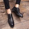 Men Casual Shoes Lace Up Male Dress Shoes Fashional Men Business Breathable Round Toe Casual Shoe Outdoor Leather Shoes Big Size