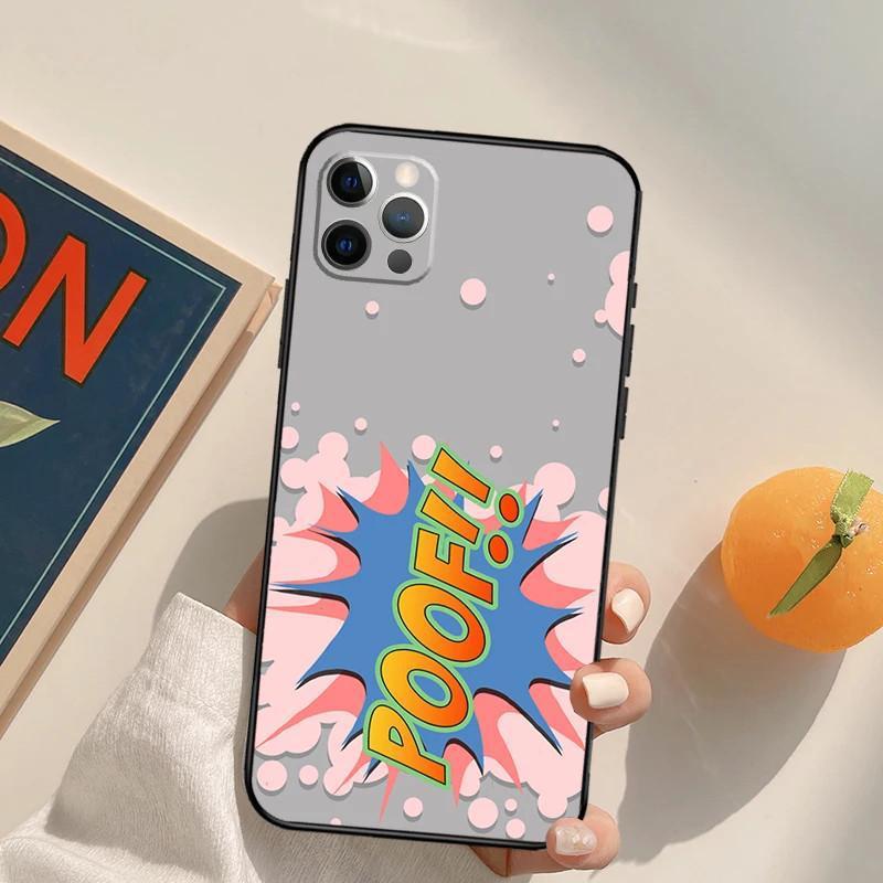 Чехол для мобильного телефона iPhone14 Comic Speech Foam Prosperity Чехол для мобильного телефона Цвет волос Покраска Anti-Drop Для Anti-Drop