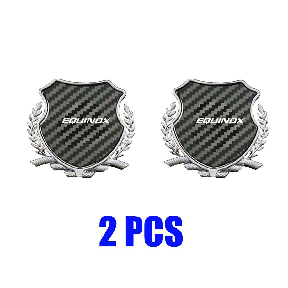 Custom Zinc Alloy Car Fender Emblem Metal Side Window Badge For Chevrolet Equinox Logo Exterior Modification Decor Accessories  JB9