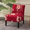 Christmas Print Accent Armless Chair Cover Single Sofa Stool Slipcover Nordic Stretch Chair Covers Elastic Couch Protector Cover