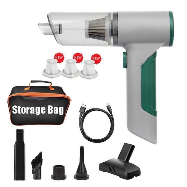 3-in-1 Powerful Wireless Car Vacuum Cleaner Multifunctional Vacuuming/Inflating/Brushless Motor 4 Gear Adjustment Portable Strong Cleaner