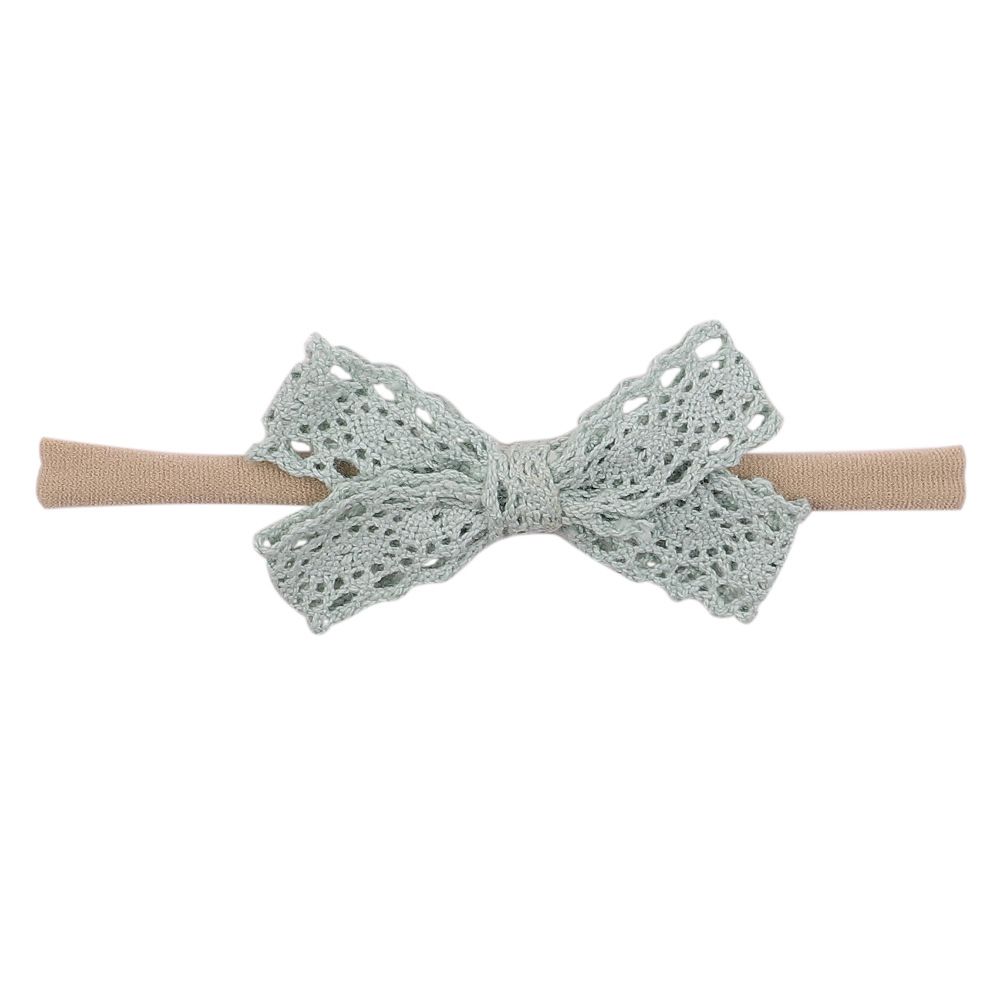 Bow Newborn Elastic Headwear Nylon Bowknot Lace Bow Headbands Hairbands Baby Headband Hair Band