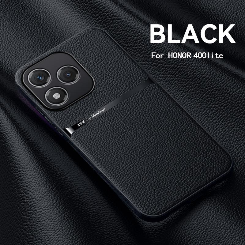 Однотонный магнитный чехол из ПУ кожи для Honor 400 Lite Защитная крышка Жесткая задняя панель Coque Capa Shell Fundas