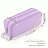 Canvas Pencil Case Large Capacity Multiple Colors Perfect For Students School Office Daily Use