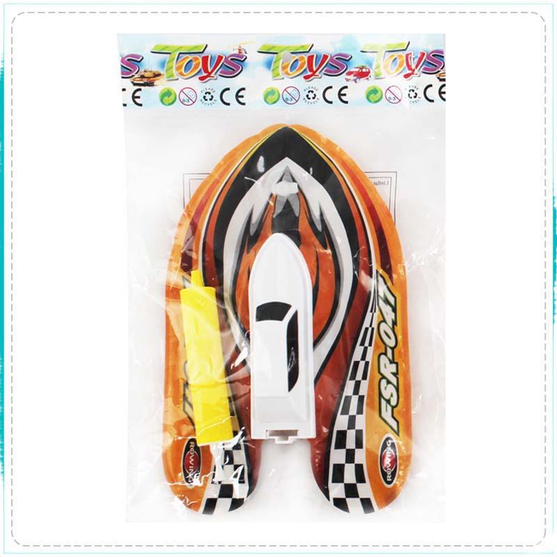 Chain Winding Bath Water Inflatable Chain Boat US383 With Gas Cylinder Boys And Girls Water Toys