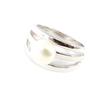 Серебряное кольцо 'Perla' белое