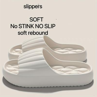 Женские летние домашние тапочки из ЭВА 2025, массажные шлепанцы с противоскользящей подошвой, обувь для ванной для дома и улицы