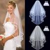 1PC Beautiful Pure Color Nets Yarn Bridal Veils Wedding Veil Love Happy Elegant Romantic