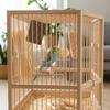 Parrot Chew Stick Natural Wood-Bird Toy with Edible Snack for Small Parrots Cage Decoration Stress Relief