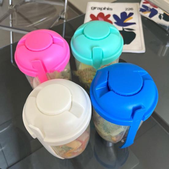1000ml Salad Cup with K Large Capacity Portable Low-fat Diet Meal Fruit And Vegetable Snack Cup Outdoor
