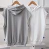 Women's Loose Large Size Simple Sleeveless Hooded Vest Sweater