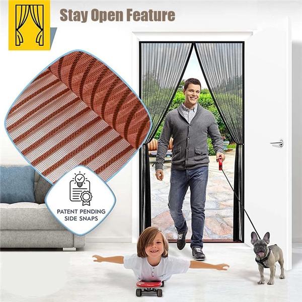 1 Set Magnet Door Screen Net Anti Mosquito Insect Fly Bug Curtains Net Door Screen Kitchen Curtains Magnet Door ScreenNet