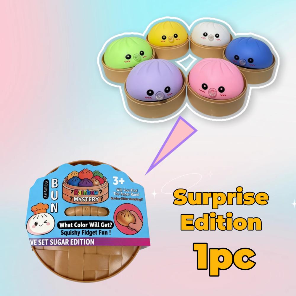 1pc Soft Decompression Squeeze Fidget Steamed Stuffed Bun Squishy Pinch  Relaxation Tool