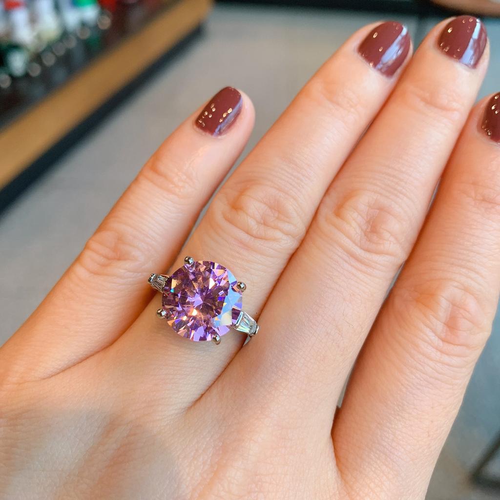 Прямая трансляция TikTok Новое трансграничное кольцо с изумрудом и имитацией Palaiba