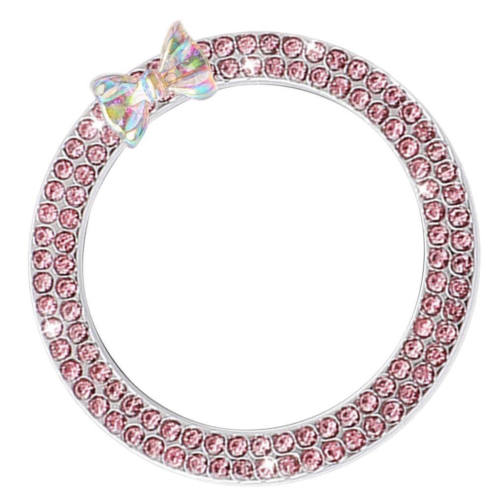 Декоративное кольцо для кнопки старт-стоп двигателя автомобиля - Кольцо для кнопки запуска двигателя автомобиля | Кольцо для кнопки старт-стоп двигателя с точками из страз | Зажигание с кнопкой пуска