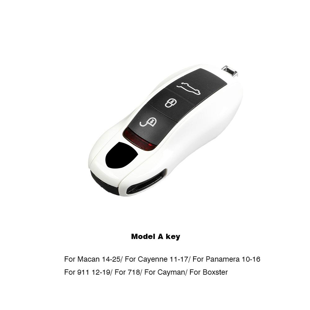 UZAI1 For Porsche Panamera Cayenne Macan 718 Cayman Boxster 911 Taycan Car 92 Personalized Key Case Protective Shell Remote Fob Cover