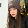 Шапки вязаные из ткани мужские и женские осенние новые универсальные утолщенные шерстяные шапки женские защитные наушники холодные шапки