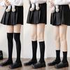 Женские хлопковые носки выше колена: Стройный JK-стиль, Школьный образ до колена, Длина до середины икры