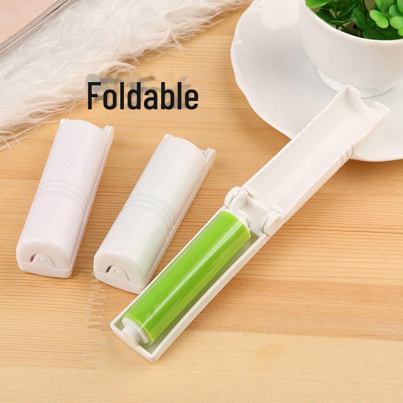 Портативная складная перерабатываемая щетка для удаления пыли и волос
