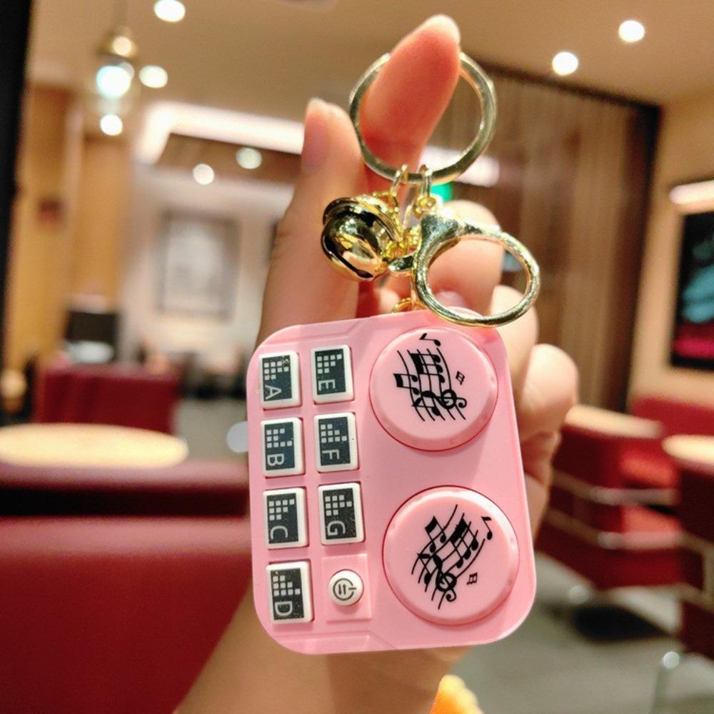Plastic Musical Instrument Pendant Keychain Key Chain Electronic Keyboard Keychain