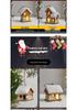 Рождественский Мини-Снежный Дом Светящееся Украшение - Креативная Модель Микро-Ландшафта
