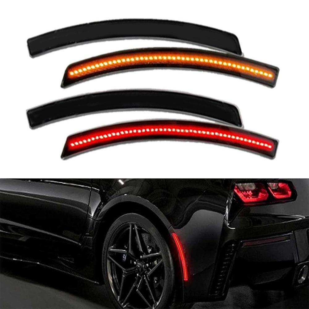 LED Front Rear Marker Lights For Chevy Corvette C7 Z06 Z51 2014-2019