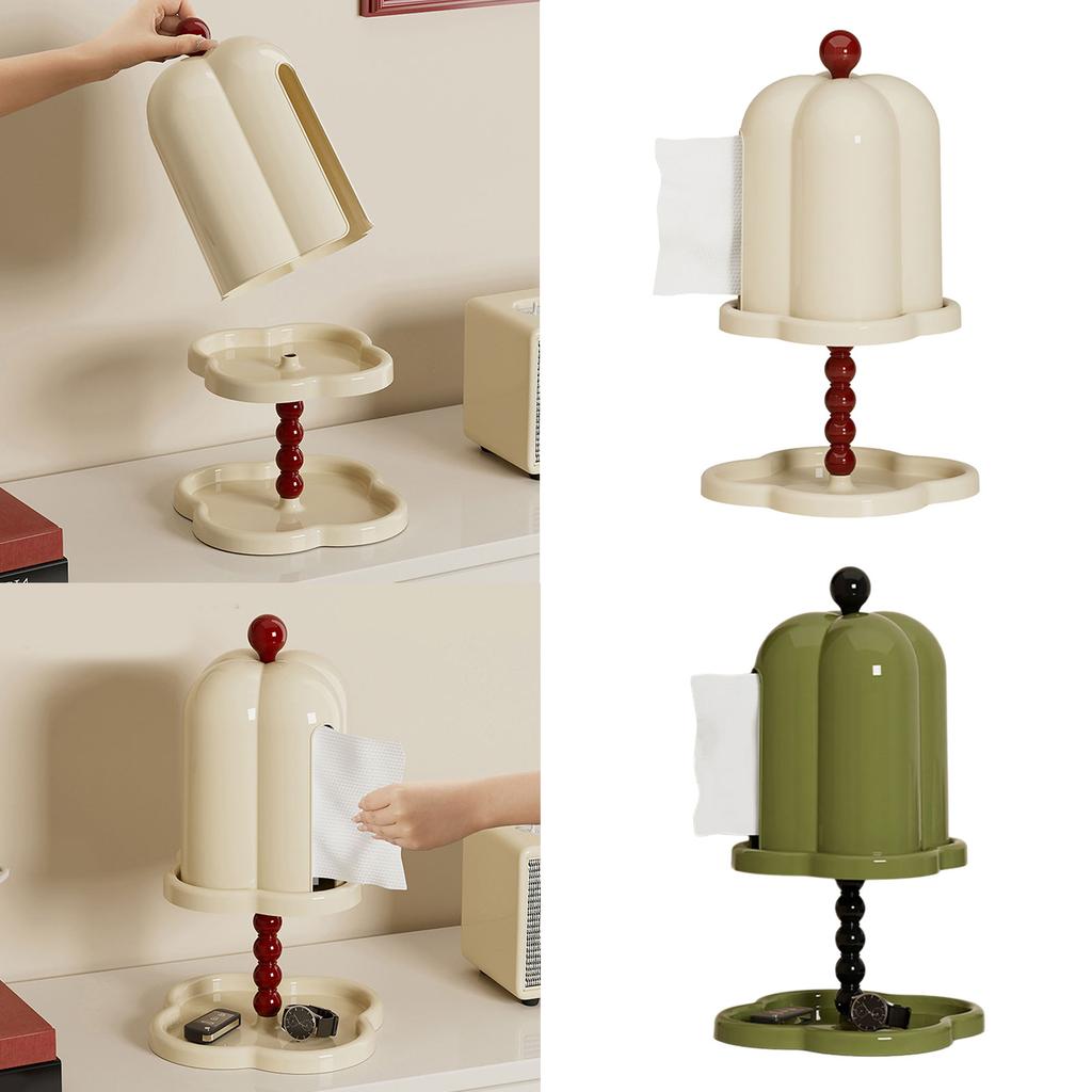 Fashionable Tissue Dispenser Versatile Cosmetic Tissue Storage Box for Modern Interiors Bedroom Household Decoration