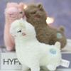 Cute Cartoon Alpaca Plush Toy Mini Fluffy Lamb Doll Keychain For Bags