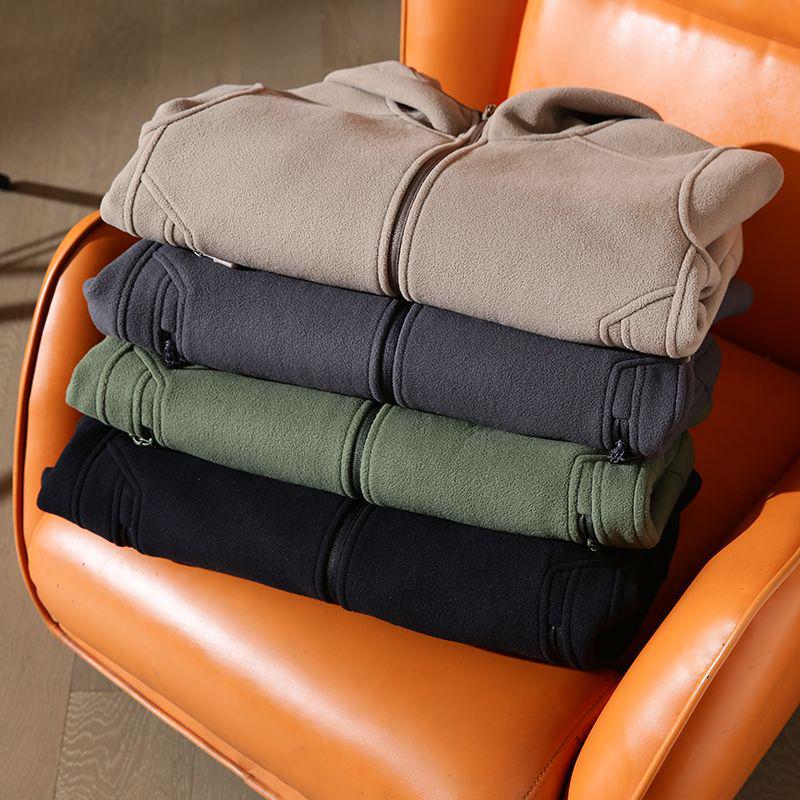 Мужская утепленная флисовая куртка с капюшоном на зиму - Теплая и повседневная для осени/зимы