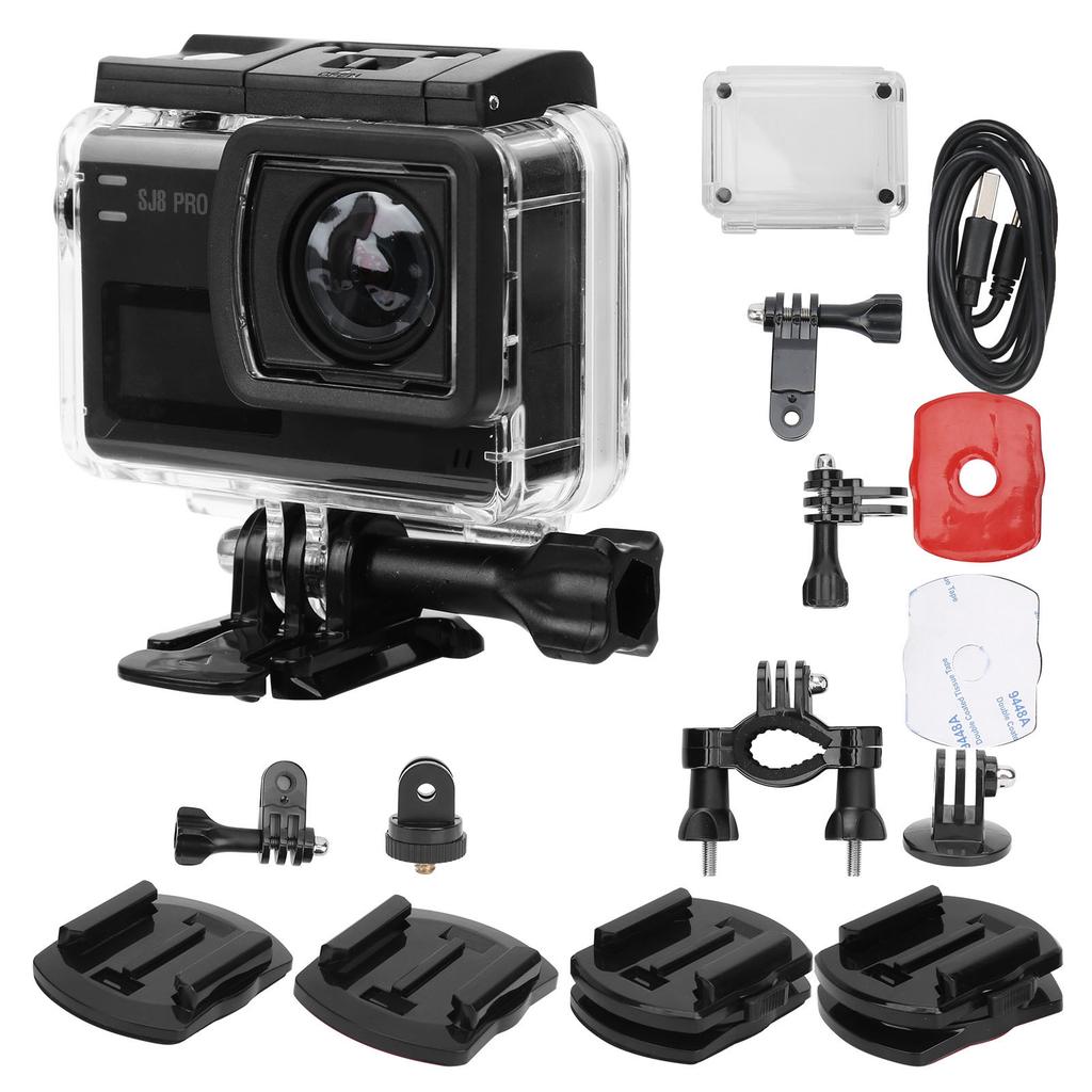 SJCAM SJ8 PRO Спортивная камера Водонепроницаемая дайвинг Многофункциональная спортивная DV-камера черного цвета
