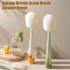 Набор щеток для чистки бутылок 5 в 1 Многофункциональные губки Щетина Доступ к труднодоступным местам Компактное хранение Очиститель крышек чашек Кухонный инструмент