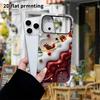 Phone Case: 2D flat design suitable for iPhone 18 17 16 15 14 13 Pro film protective case, couple style, Christmas fluid, Christmas and Halloween holi