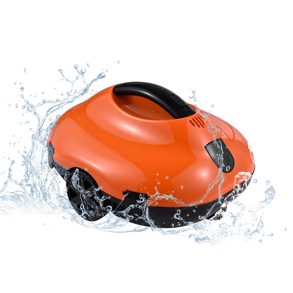 Беспроводной роботизированный очиститель бассейна Пылесос для бассейна Мощное всасывание Плавная работа длится 150 минут с 4
