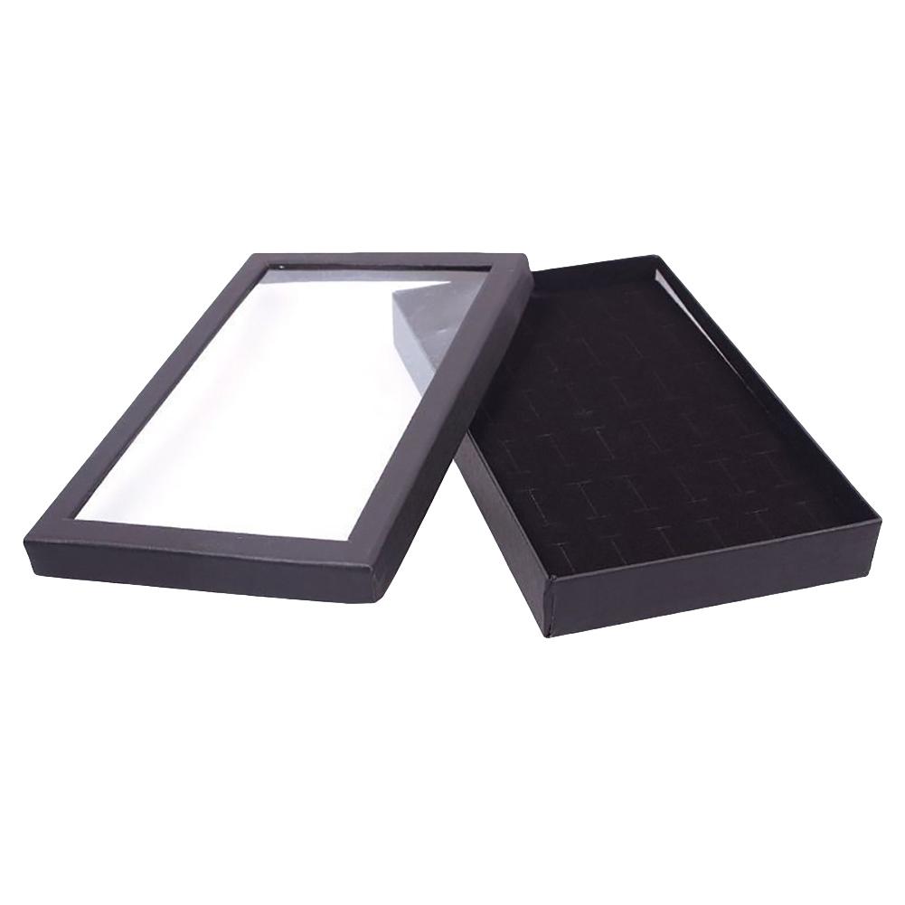 Yvonne Прозрачный 36 слотов для ювелирных изделий, держатель для колец, коробка для хранения, органайзер