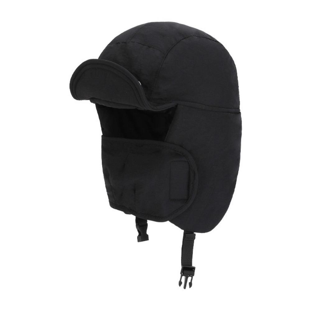 Integrated Face Ear Warm Winter Lei Feng  Hat Windproof Earflap Hat Outdoors Cycling Cap  Hiking