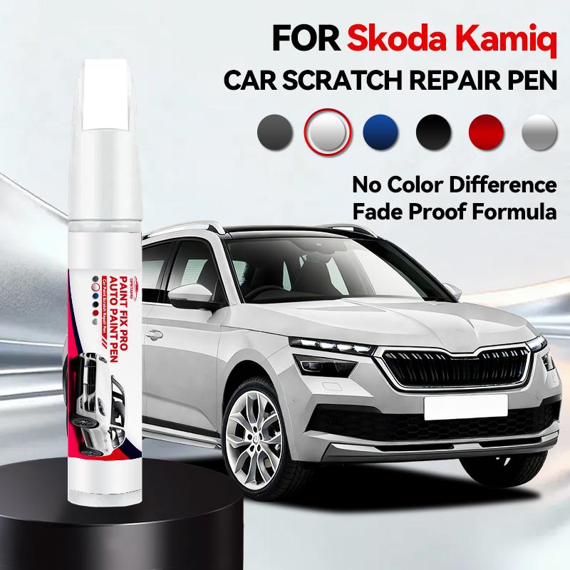 OPRTAMG Ремонтная ручка для краски автомобиля Skoda Kamiq, для подкрашивания царапин, DIY Автоаксессуары Синий LB5K Серебристый LA7R