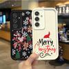 Чехол с рождественским узором для Samsung Galaxy A35 A34 A33 A32 5G A31 A30 A24 A23 A22 A16 A12 A06 A03 M55 Мягкий противоударный чехол