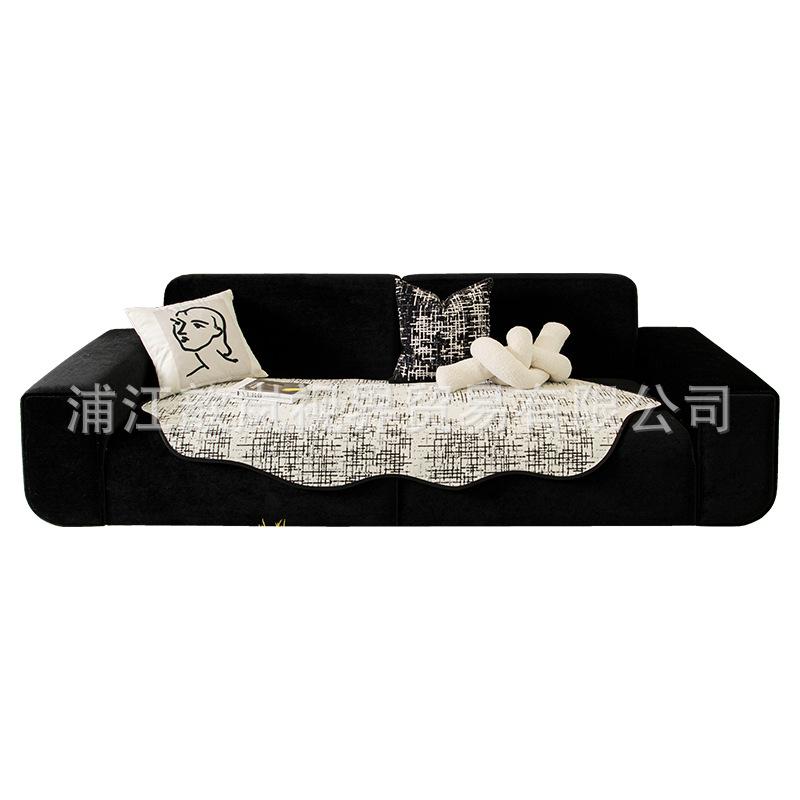 Light Luxury Sofa Cushion Irregular Special-Shaped Non-Slip Seat Cushion Autumn And Winter Modern Living Room Leather Sofa Cover Cover Cloth Towel